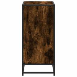 Berkfield Home Modern Book Cabinet Smoked Oak 60x35x76 cm Engineered Wood in Brown - Size: 60 x 35 x 76 cm - thumbnail 5