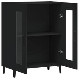Berkfield Home Sideboard Black 69.5x34x90 cm Engineered Wood - thumbnail 5