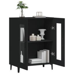 Berkfield Home Sideboard Black 69.5x34x90 cm Engineered Wood - thumbnail 4