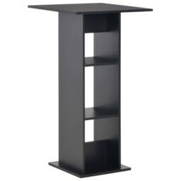 Berkfield Home Durable Bar Table Black 60x60x110 cm - Size: 60 x 60 x 110 cm - thumbnail 2