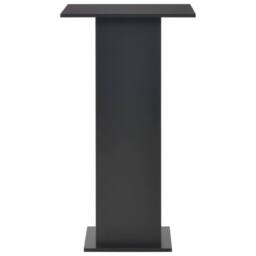 Berkfield Home Durable Bar Table Black 60x60x110 cm - Size: 60 x 60 x 110 cm - thumbnail 1