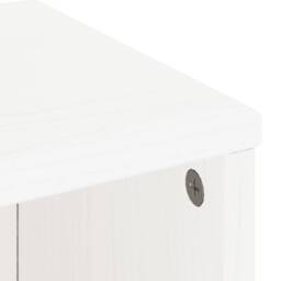 Berkfield Home Side Cabinet ODDA White 40x24x79 cm Solid Wood Pine - Size: 40 x 24 x 79 cm - thumbnail 8