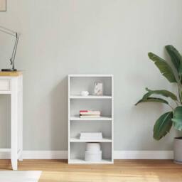 Berkfield Home Side Cabinet ODDA White 40x24x79 cm Solid Wood Pine - Size: 40 x 24 x 79 cm