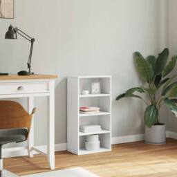 Berkfield Home Side Cabinet ODDA White 40x24x79 cm Solid Wood Pine - Size: 40 x 24 x 79 cm - thumbnail 4
