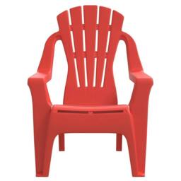 Berkfield Home Garden Chairs 2 pcs for Children Red 37x34x44 cm PP Wooden Look - Size: 37 x 34 x 44 cm - thumbnail 4