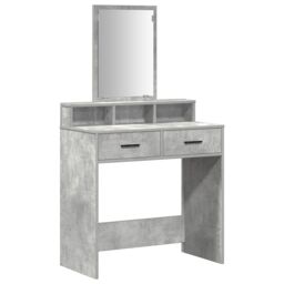 Berkfield Home Dressing Table with Drawers¬†Concrete Grey 79x41x140 cm - Size: 79 x 41 x 140 cm - thumbnail 2