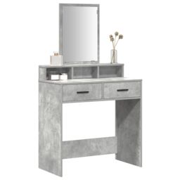 Berkfield Home Dressing Table with Drawers¬†Concrete Grey 79x41x140 cm - Size: 79 x 41 x 140 cm - thumbnail 3