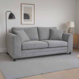 Furnishings For Less UK Quilted Chenille Fabric Sofa Set 3 & 2 Seater Scatter Back in Grey - thumbnail 6