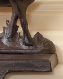 Dibor Set of 2 Cast Iron Reindeer Christmas Stocking Holders in Brown - Size: 2 Pack - thumbnail 5