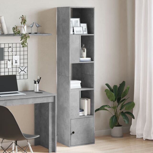 Berkfield Home Bookcase Concrete Grey 40x36x189 cm Engineered Wood - Size: 40 x 36 x 189 cm - image 1