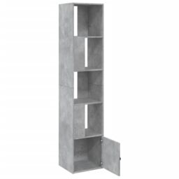 Berkfield Home Bookcase Concrete Grey 40x36x189 cm Engineered Wood - Size: 40 x 36 x 189 cm - thumbnail 6