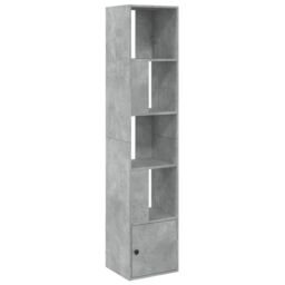 Berkfield Home Bookcase Concrete Grey 40x36x189 cm Engineered Wood - Size: 40 x 36 x 189 cm - thumbnail 2