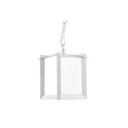 Netlighting Mark 1 Light Outdoor Ceiling Pendant Light White E27 Special Offer