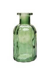 KDMD Green Flora Bottle Glass Vase 13.7cm 6 Pack - thumbnail 3