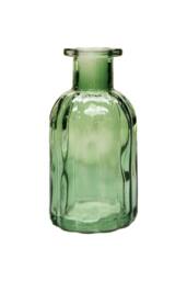 KDMD Green Flora Bottle Glass Vase 13.7cm 6 Pack - thumbnail 1