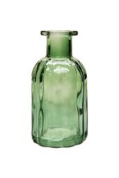 KDMD Green Flora Bottle Glass Vase 13.7cm 6 Pack - thumbnail 2