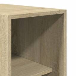 Berkfield Home Wardrobe Sonoma Oak 30x50x200 cm Engineered Wood in Tan - Size: 30 x 50 x 200 cm - thumbnail 7