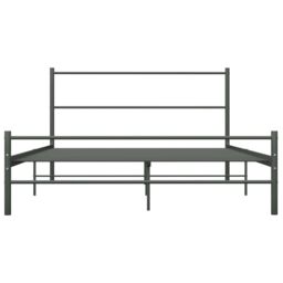 Berkfield Home Bed Frame Grey Metal 120x200 cm - thumbnail 3