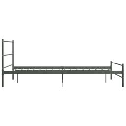 Berkfield Home Bed Frame Grey Metal 120x200 cm - thumbnail 4