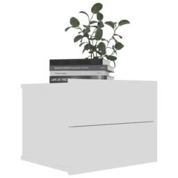 Berkfield Home Elegant Bedside Cabinets 2 pcs White 40x30x30 cm Engineered Wood - Size: 40 x 30 x 30 cm - thumbnail 4