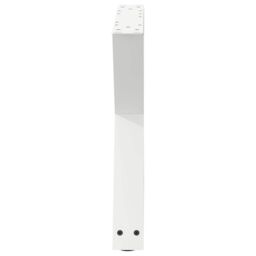 Berkfield Home Coffee Table Legs 2 pcs White 60x(42-43.3) cm Steel - thumbnail 6