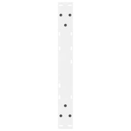 Berkfield Home Coffee Table Legs 2 pcs White 60x(42-43.3) cm Steel - thumbnail 7
