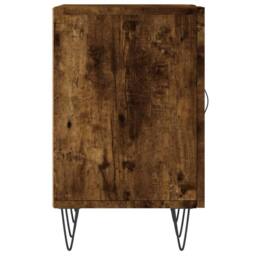 Berkfield Home TV Cabinet Smoked Oak 150x30x50 cm Engineered Wood in Brown - Size: 150 x 30 x 50 cm - thumbnail 7