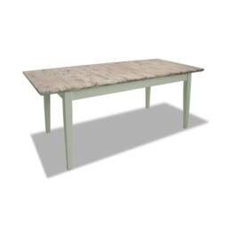 Statement Furniture Florence Rectangle Extendable Kitchen Dining Table in Light Green - thumbnail 1