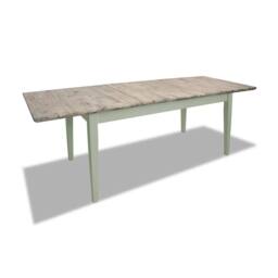 Statement Furniture Florence Rectangle Extendable Kitchen Dining Table in Light Green - thumbnail 3