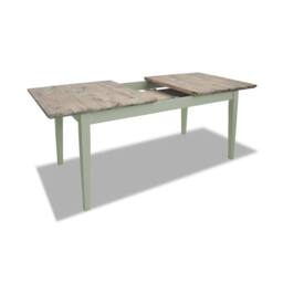 Statement Furniture Florence Rectangle Extendable Kitchen Dining Table in Light Green - thumbnail 5