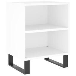 Berkfield Home Bedside Cabinets 2 pcs White 40x30x50 cm Engineered Wood - Size: 40 x 30 x 50 cm - thumbnail 4