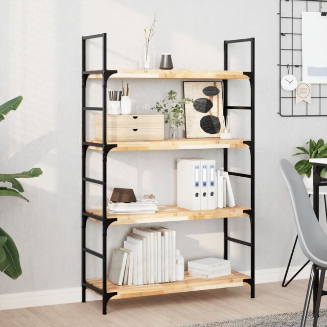 Berkfield Home Floating Shelf 100x30x4 cm Untreated Solid Wood Acacia in Brown - Size: 100 x 30 x 4 cm - image 1