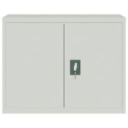 Berkfield Home File Cabinet Light Grey 90x40x70 cm Steel - Size: 90 x 40 x 70 cm - thumbnail 3