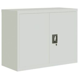 Berkfield Home File Cabinet Light Grey 90x40x70 cm Steel - Size: 90 x 40 x 70 cm - thumbnail 2