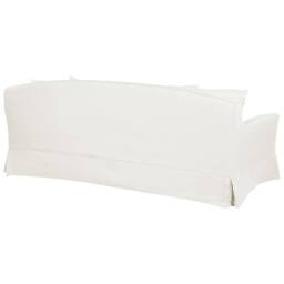 Wyld and Coco Off-White Polyester Slipcover for 3-Seater Rectangular Sofa in White - thumbnail 6