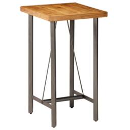 Berkfield Home Bar Table Solid Reclaimed Teak 60x60x107 cm in Brown - Size: 60 x 60 x 107 cm