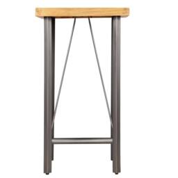 Berkfield Home Bar Table Solid Reclaimed Teak 60x60x107 cm in Brown - Size: 60 x 60 x 107 cm - thumbnail 3