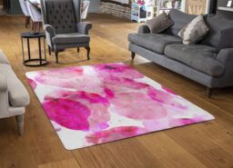 Benjamin Tate Design Andrew Lee Bo Ho In Pink Rug in Natural - Size: Large - thumbnail 2