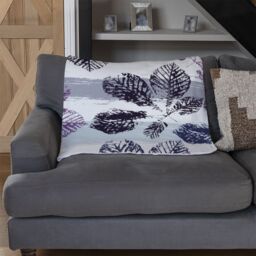 Benjamin Tate Design Imprint Of Plant Blanket in Natural - Size: 120 cm x 150 cm - thumbnail 2