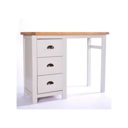 Cabinet Bits Argenta 3 Drawer Dressing Table Set Brass Cup Handle in Light Grey - thumbnail 2