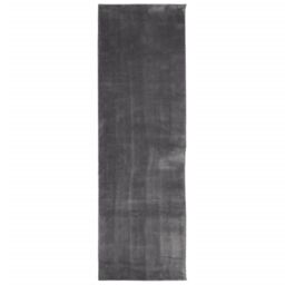 Berkfield Home Rug Short Pile Soft & Washable Anthracite 80x250 cm in Black - Size: 100 cm diameter - thumbnail 2