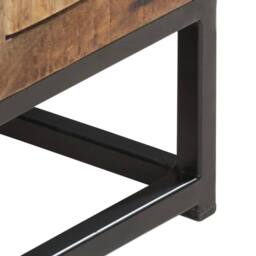 Berkfield Home TV Cabinet 120x30x40 cm Solid Reclaimed Wood in Brown - Size: 120 x 30 x 40 cm - thumbnail 4