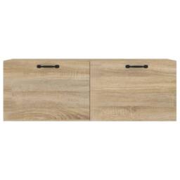 Berkfield Home Wall Cabinet Sonoma Oak 100x36.5x35 cm Engineered Wood in Brown - thumbnail 5