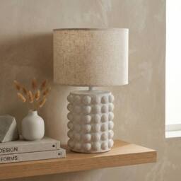 Garden Greatness Maison Natural Ball Table Lamp in Beige - thumbnail 2