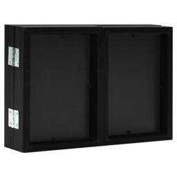 Berkfield Home Trifold Photo Frame Collage Black 28x18 cm+2x - Size: 28x18 cm - thumbnail 4
