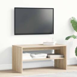 Berkfield Home TV Cabinet Sonoma Oak 80x40x40 cm Engineered Wood in Light Tan - Size: 80 x 40 x 40 cm - thumbnail 3