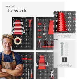 tectake Tool Pegboard Jonah - Hooks & Holders - thumbnail 3