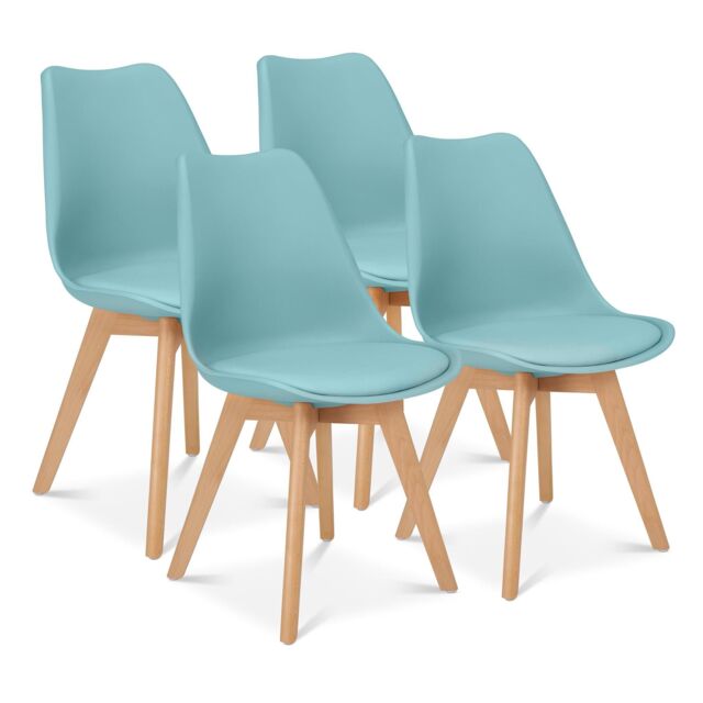Bravich LTD Rocco Tulip Dining Chair in Duck Egg Blue - Size: 1 Pack