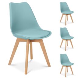 Bravich LTD Rocco Tulip Dining Chair in Duck Egg Blue - Size: 1 Pack - thumbnail 3