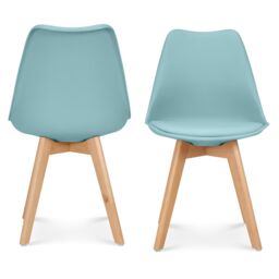 Bravich LTD Rocco Tulip Dining Chair in Duck Egg Blue - Size: 1 Pack - thumbnail 6